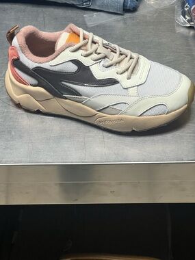 Scotch & Soda White and Pink Accent Women's Casual Sneakers